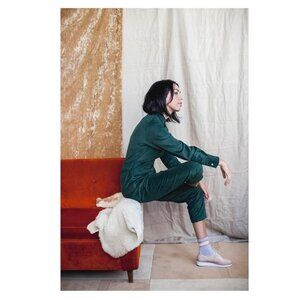 Maggie Jayne Green Corduroy Flight Suit